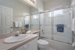 Hallway Bathroom with Shower Tub Combo